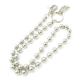 Wallet Chain, Ball Chain, 0.4 inches (10 mm), KW11020, No Gemstone