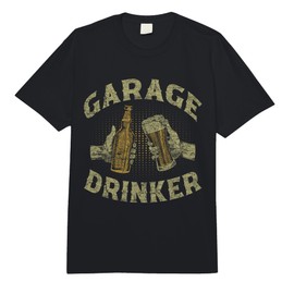 Garage Drinker Beer Party Drink Comfort Colors Adult Heavyweight T-Shirt