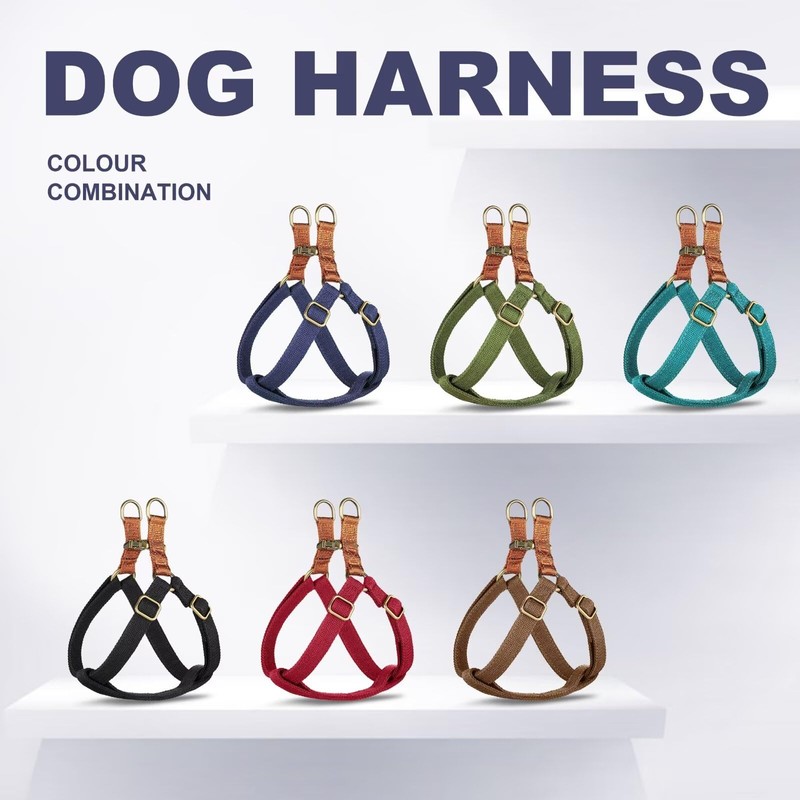 Didog Step in Dog Harness with Metal Buckles, Freedom Nylon