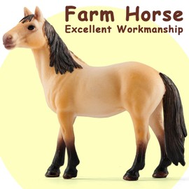 15 Pcs Farm Animal Toy for Toddler Kid, Plastic Toy Farm Animal Figure Set Playset Including Cow Horse Goat Sheep Pig Donkey Goose Duck Turkey Chicken Dog Cat Rabbit for Kid Age 3-5 5-7