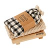 Mud Pie SOAP Dish and Cloth Set, Buffalo
