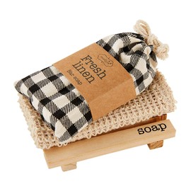 Mud Pie SOAP Dish and Cloth Set, Buffalo