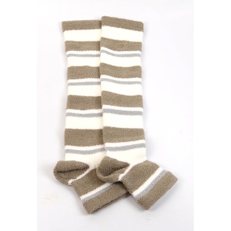 Friends Hill Fluffy Compression Socks, Natural Smile, Beige [VW-227-227]