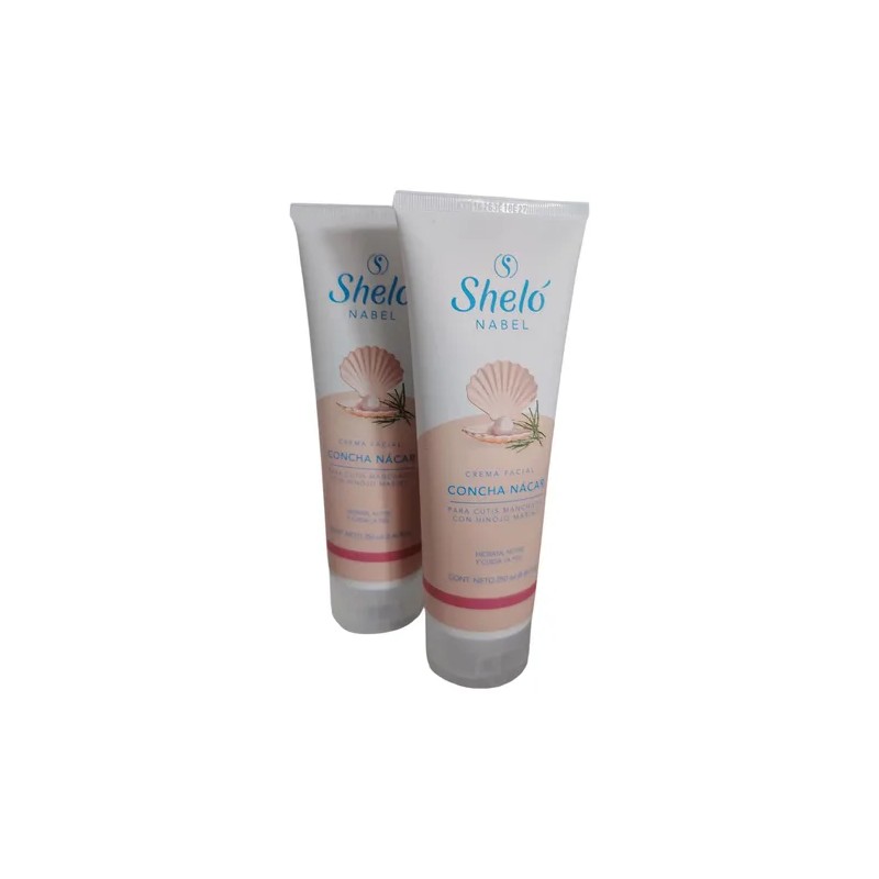 Crema Facial Concha Nácar De Shelo Nabel 2 Pack