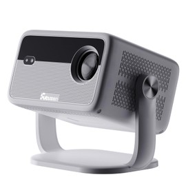 Smart Android Projector with 4K 8K Support, 600 ANSI, 360° Rotatable Mini Projector with Wifi6 and Bluetooth5.2, Auto Keystone & Electric Focus 1080P Portable Movie Phone Proyector for Home Outdoor