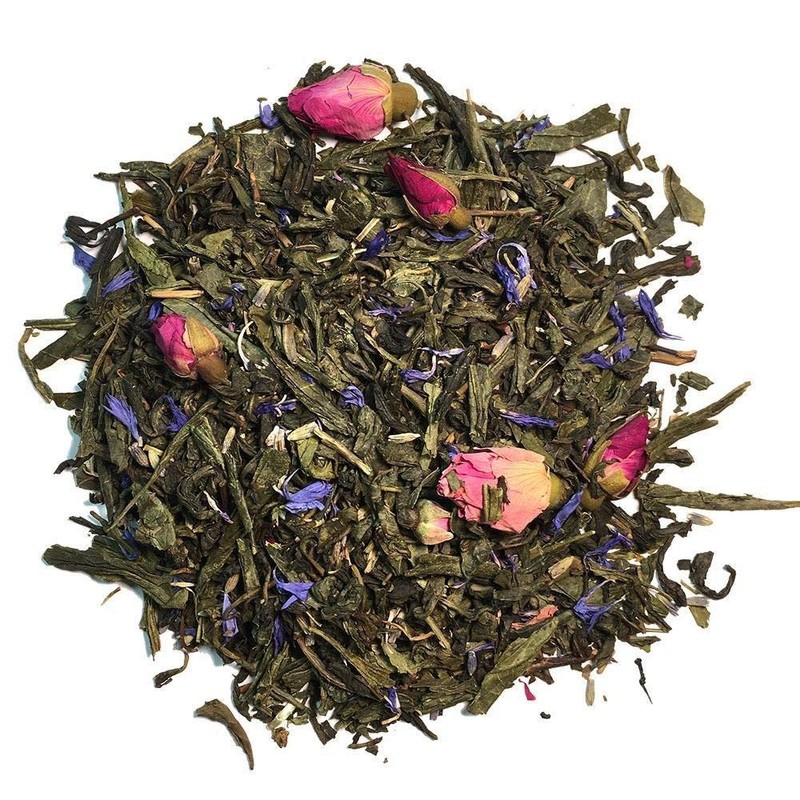 Organic Positively Tea Company, Secret Garden, Green Tea, Loose Leaf,