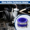 ACROPIX 40mm ID Rubber Blue Motorcycle Carburetor Adapter Inlet Intake