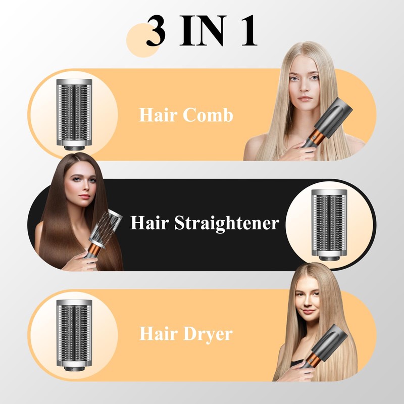 PUREGUST Nuevo Cepillo Alisador Firme Compatible con Dyson Airwrap Accesorios,