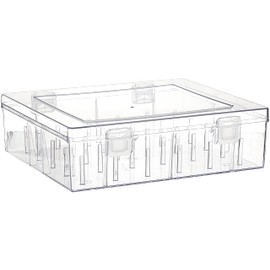 Hemline M3100 | Transparent Plastic Embroidery Thread Organiser 30x26x8cm