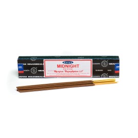 Satya Nag Champa Räucherstäbchen Midnight, 15 g Packung