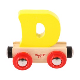 Bigjigs Rail Rail Name Letter D (Yellow)