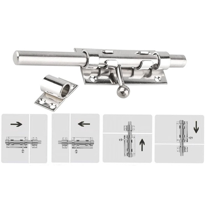 Litensh Heavy Duty Sliding Gate Latch Bolt Door Lock with