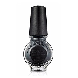 Konad Nail Art Stamping Polish 11ml/ 0.37fl oz (S25 Black)