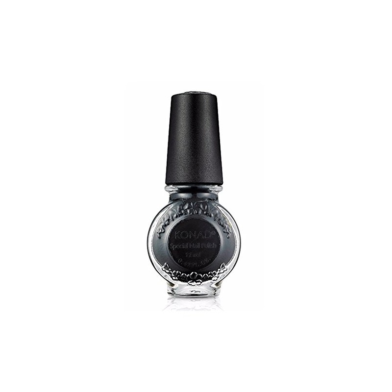Konad Nail Art Stamping Polish 11ml/ 0.37fl oz (S25 Black)