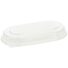 Chuo Kagaku M20-10 Disposable Container Lid, Made in Japan, CT Nagomi M20-10 Shallow Lids, Pack of 50, Size: Approx. 7.8 x 4.0 x 1.0 inches (19.9 x 10.1 x 2.6 cm), Transparent