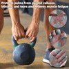 Anti-Slip Workout Grips, Ergonomic Rubber Hand Protector Gloves for Gym