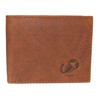 MARSHAL Scorpio Logo Men's Bifold Trifold RFID Blocking Real Leather