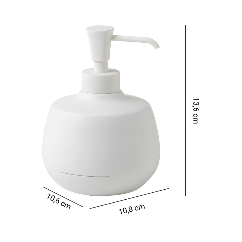 Gedy doser, Resin, White, 10,8x10,6x13,6cm