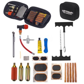 WINTOWIN CO2 Tyre Tire Inflator Tire Repair Kit Motorcycle Tire/Tube Flat Repair Kit for Tube and Tubeless Tires Repair,Emergency Tool Kit for ATV Bike