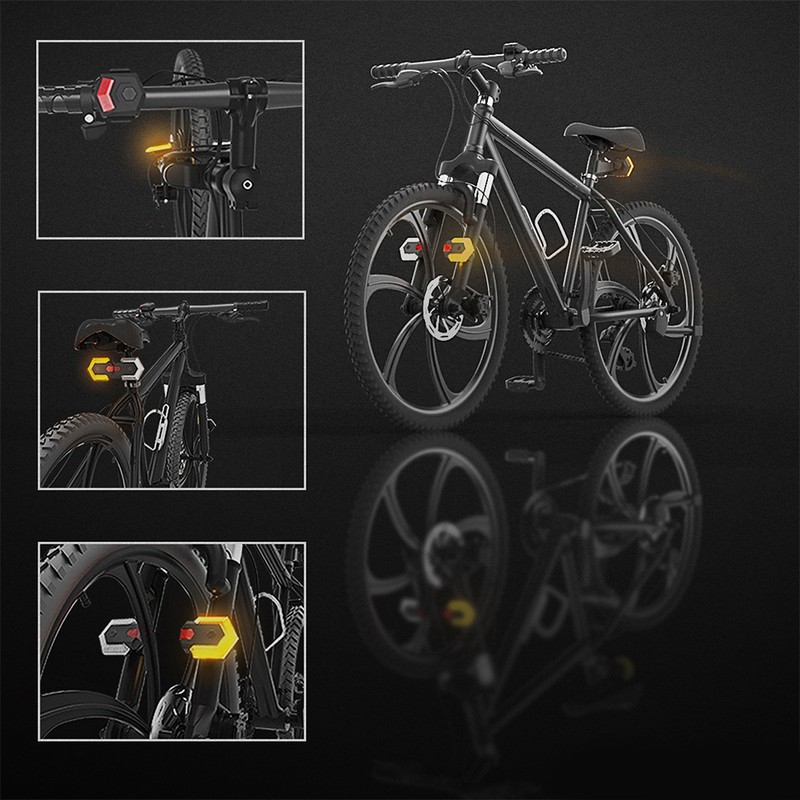 Bike Turn Signals Front and Rear Safety Warning Light with