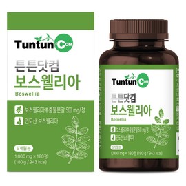 Tuntun.com Boswellia [6 months supply] - 1 000 mg x 180 tablets, 1 unit, 180 tablets / 튼튼닷컴 보스웰리아 [6개월분] - 1 000 mg x 180 정, 1개, 180정