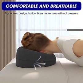 SKIKHN Massage-Gesichtswiegenkissen, Massagekissen für das Gesicht, Massagekissen für zu Hause, Massagekissen mit der Vorderseite nach unten für das Bett, Gesicht nach unten für das Bett