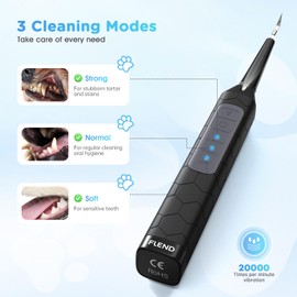 Bubbacare Dog Dental Cleaner, Pet Dental Cleaning Kit, Dental Cleaning Tool with LED Lights, 3 Working Modes, USB Rechargeable, Tooth Cleaner for Dog, Suitable for Large and Small Dogs