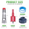 HHNIULI Automatic Pig Nipple Waterer Set with Brass Tank Connectors