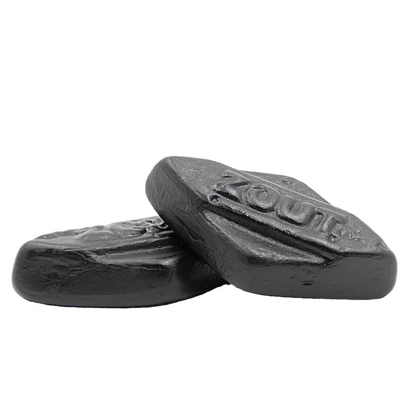 Fruidles Diamond Licorice Gummies, Slightly Salted Black Licorice (Half-Pound)