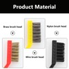 Set of 5 gap cleaning brushes, multifunctional cleaning brushes, crevice