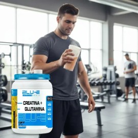 Creatina  Glutamina Blu-e 1kg 50 Servicios Varios Sabores                                                                                             