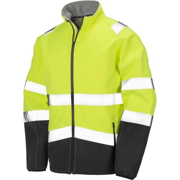 Result High Visibility Softshell Jacket High VIZ, Neon Yellow/Black