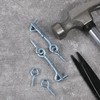 6 Pack Safety Hook and Eye Latch, 2 Inch Stainless