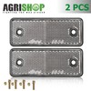 AGRISHOP 2 x Reflector White Rectangular 95 x 37 x