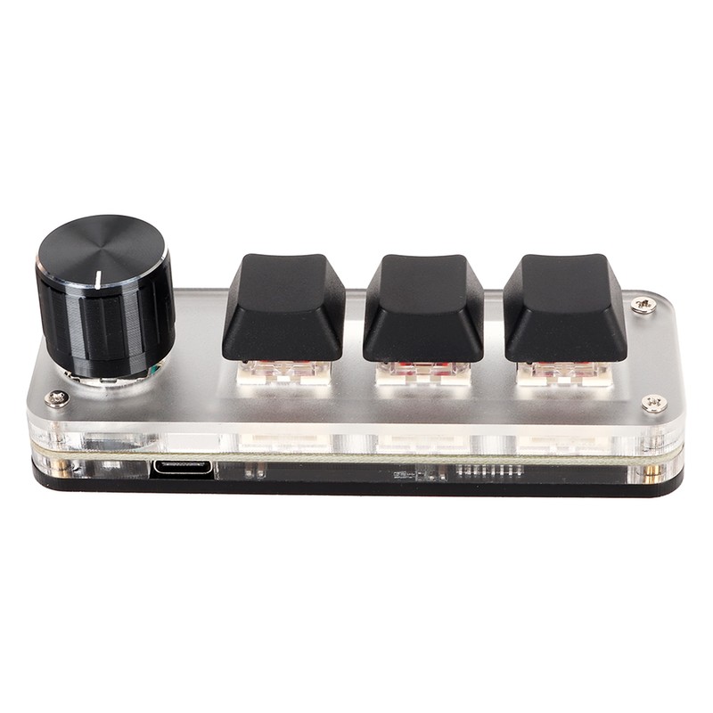 Red Switch Macro Keyboard Plug and Play Ergonomic Customized Knobs