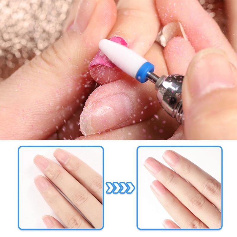 2 Piece Ceramic Nail Drill Set, Electric Nail Drill Bits