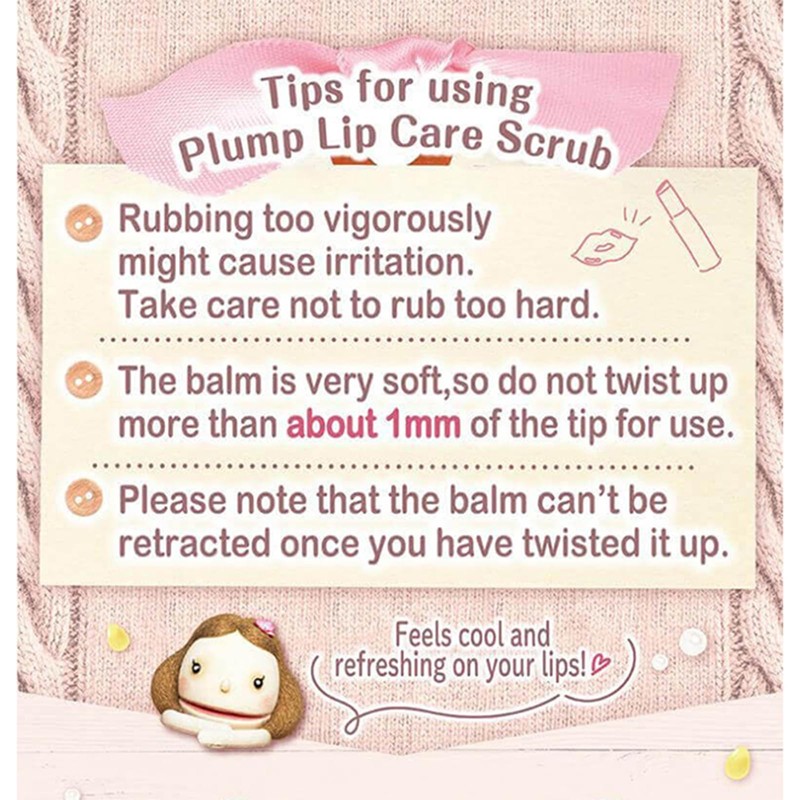 Canmake Plump Lip Care Scrub 02 Clear Pink, Lip Care,