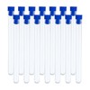 PATIKIL 15ml Test Tubes Set, 60pcs 5.91x0.59" PS Clear Round