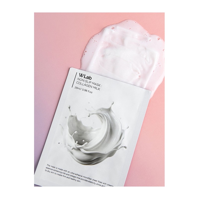 [5 sheets] W Lab Non-Slip Mask Collagen Milk / [5매입]