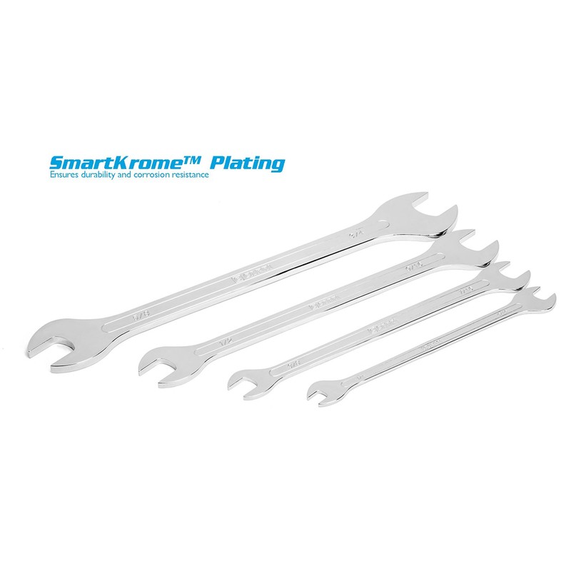 Capri Tools Super-Thin Open End Wrench Set, SAE, 1/4 to