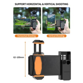 Taoricup Accessory for DJI Osmo Pocket 3 Extended Holder Osmo Pocket 3 Smartphone Mount Pocket 3 Extension Adapter for DJI Pocket 3