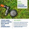 Quick-Snap In-Ground 5-Inch Pop-Up Adjustable Sprinkler 2-Pack With Quick Hose