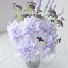 Gowwfud Purple Fake Dahlia Flowers Daisy Artificial Flower Lavender Fake