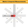 UNIPEC Digital Angle Finder Protractor, Angle Finder Ruler,Stainless steel 7inch