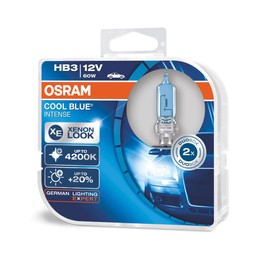 OSRAM 9005CBI-DUO COOL BLUE INTENSE HB3, halogen headlamp, 9005CBI-HCB, 12 V passenger car, duo box (2 lamps)