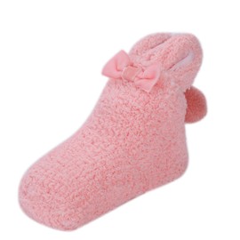 Baby Toddler Thermal Socks Anti-slip Grip Ankle Socks Cute Cartoon Animal Rabbit Pattern Sock Bootie Winter Thick Baby Fuzzy Floor Socks Infant Warm Indoor Velvet Socks for Boys Girls 1-3 Years Old