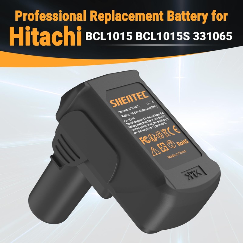 Shentec 2 Pack 10.8V-12V 4.0Ah Li-ion BCL1015 Battery Compatible with