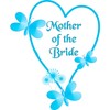 CafePress Mother of The Bride Blue Heart Hard Cover Journal