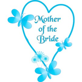 CafePress Mother of The Bride Blue Heart Hard Cover Journal Notebook, Personal Diary