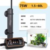 hygger Aquarium Heater, For Aquarium Temperature Controller, Adjustable Temperature, 25W/50W/75W,